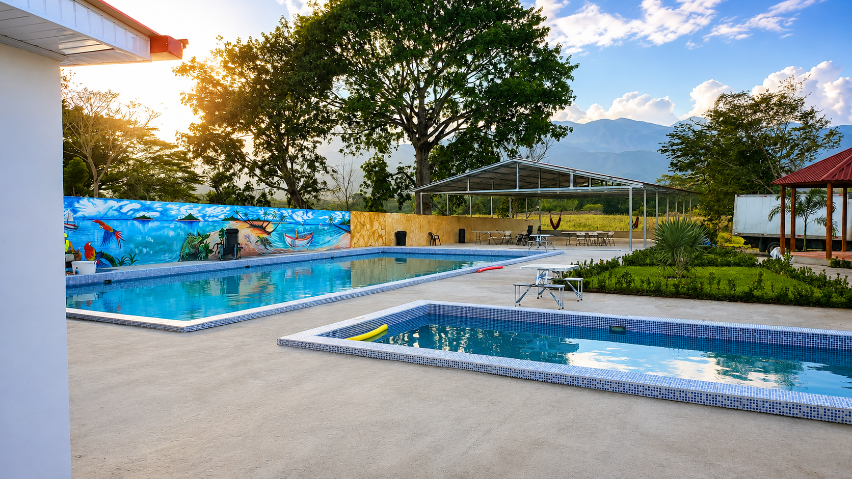 Piscina para huéspedes